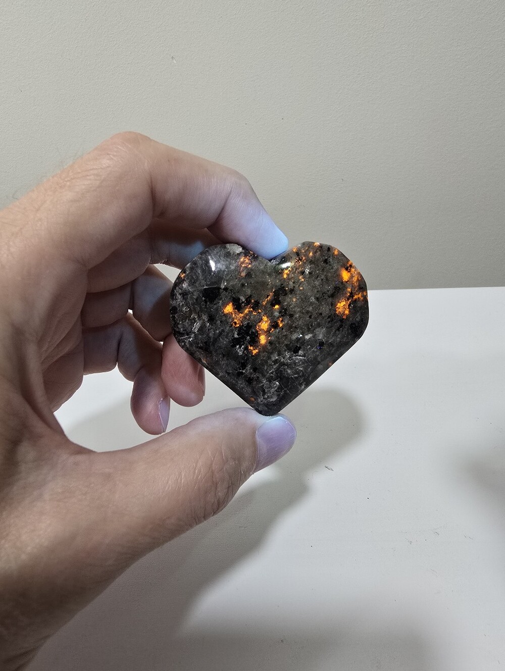 Yooperlite Crystal Heart #D